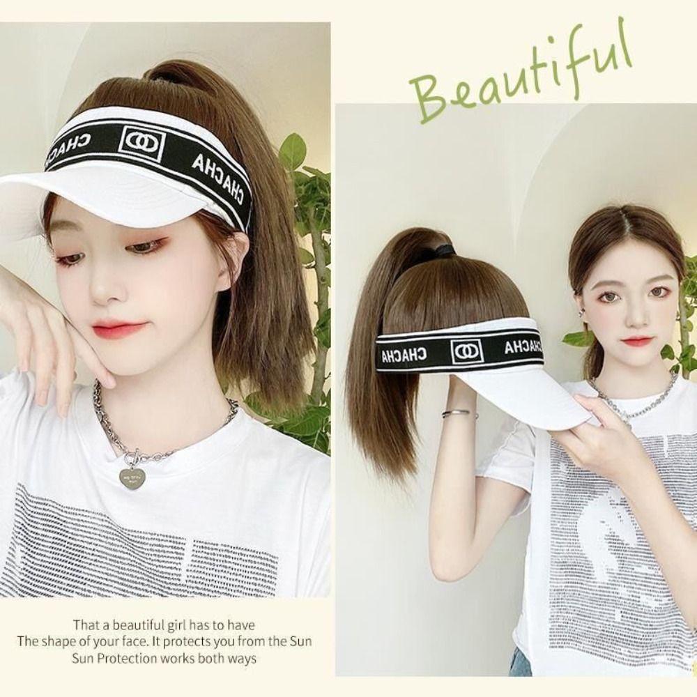 Синтетический оттенок бейсболки парик искусственные волосы шляпа короткий прямой конский хвост бейсболка для гольфа конский хвост