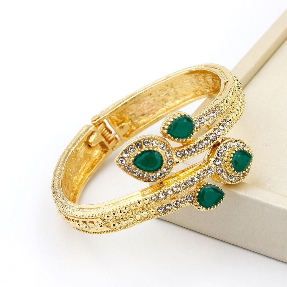 Золотой цвет сердце браслет браслет для женщин горный хрусталь свадебные украшения подарок