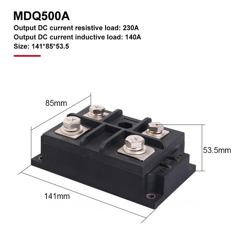 30A-1200A MDQ однофазный диодный мостовой выпрямительный модуль с радиатором 1600 В медное основание высокой мощности переменного тока в постоянный ток