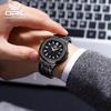 Мужские наручные часы OPK 8145 Деловые Роскошные с бриллиантами Календарь Черный циферблат Сплавной ремешок Водонепроницаемые Светящиеся Кварцевые часы Мужской подарок