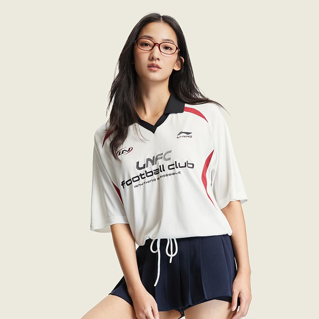 Спортивная серия Lifestyle от Li Ning Поло с логотипом Унисекс топы APLW341-1