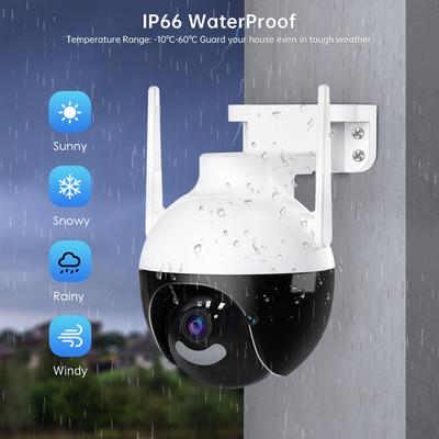 200 Вт PTZ Wi-Fi IP-камера 1080P AI Обнаружение человека Цветная камера ночного видения Аудио-видео камеры наблюдения Наружная камера видеонаблюдения
