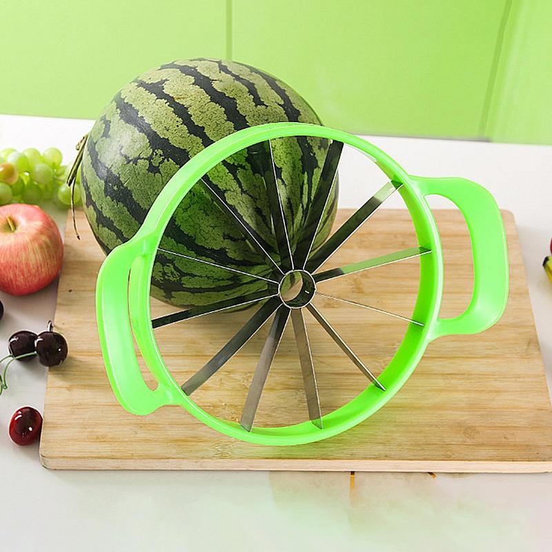 Watermelon Slicer Multifunctional Mango Slicer Stainless Steel Kitchen Gadget Portable Cutting Supplies For Outdoor Picnic