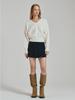 NOUVE Wool V-Neck Knit - Ivory
