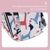 Insular Diaper Bag Portable Mummy Bag Large Capacity Travel Bag with Stroller Straps for Newborn