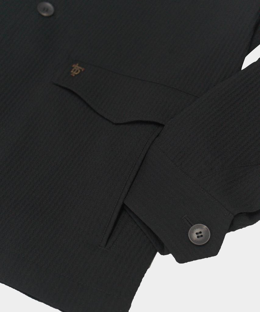 Birbante Slick Stand Collar Jacket - Black