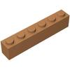 Classic Bulk Brick Block 1x6, 100 Piece Full Transparency Brick 1x6, Compatible with Lego Parts and Pieces 3009, Creative Play Set - Compatible with