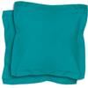 Pillowcases - 100% Cotton - Turquoise - 63x63 Cm - Set of 2 - 57 Threads/cm2 Weave