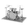 All-Metal Stainless Steel DIY 3D Drum Kit Model - Glue-Free Puzzle Toy