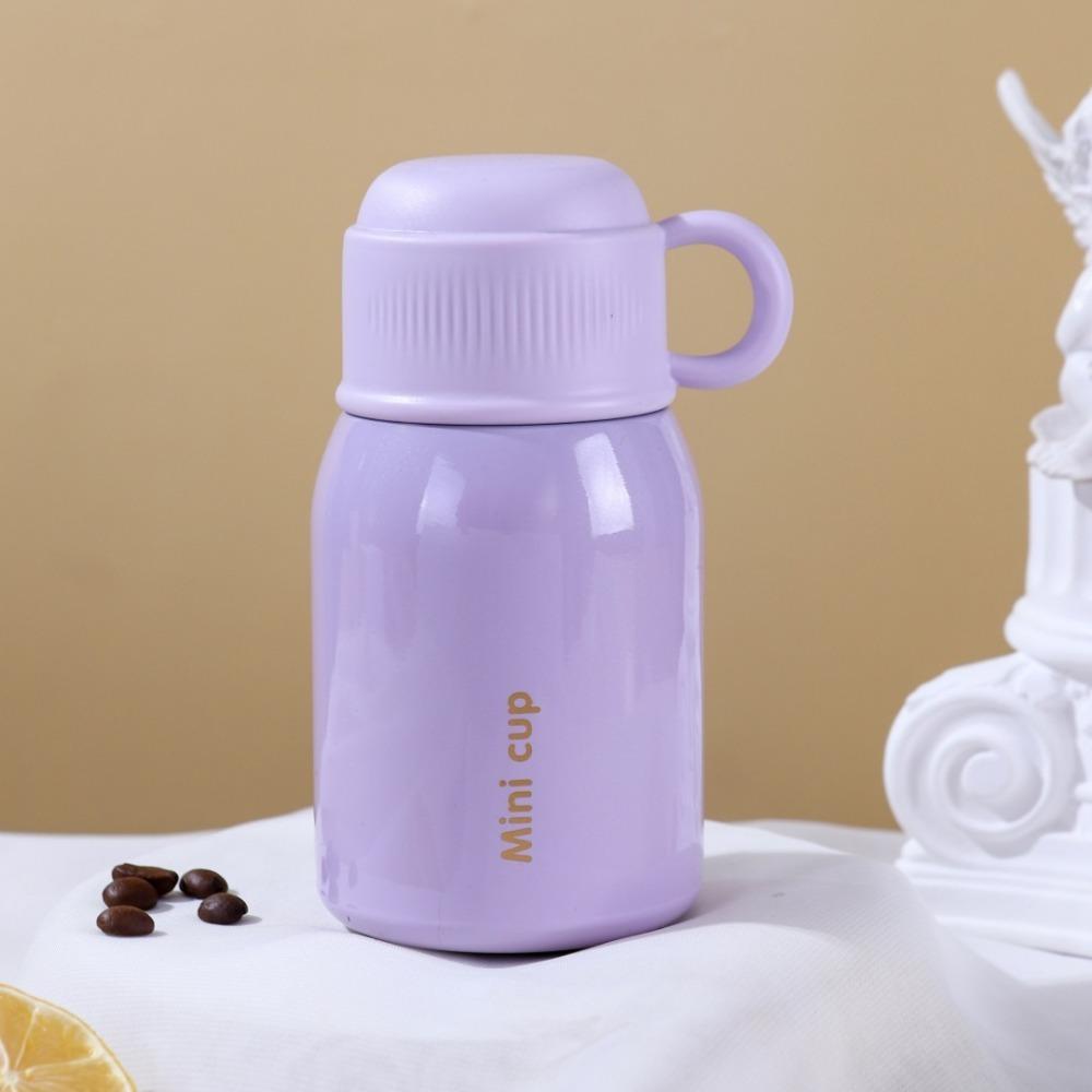 Stainless Steel Vacuum Flask Double Layered Mini Pocket Cup Portable Sports Water Bottle  Travel