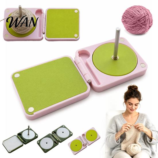 Yarn Ball Organizer Portable Spinner, Rotating Crochet Holder Accessory Storage Foldable Spinner Box, Detachable for Knitting Lovers Beginners Travel