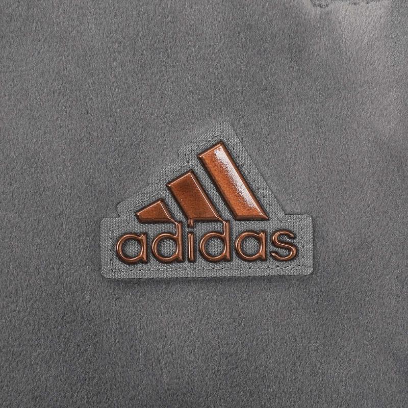 adidas Спортивные спортивные штаны с логотипом и прямыми штанинами, повседневные трикотажные джоггеры для женщин, серые JX6845