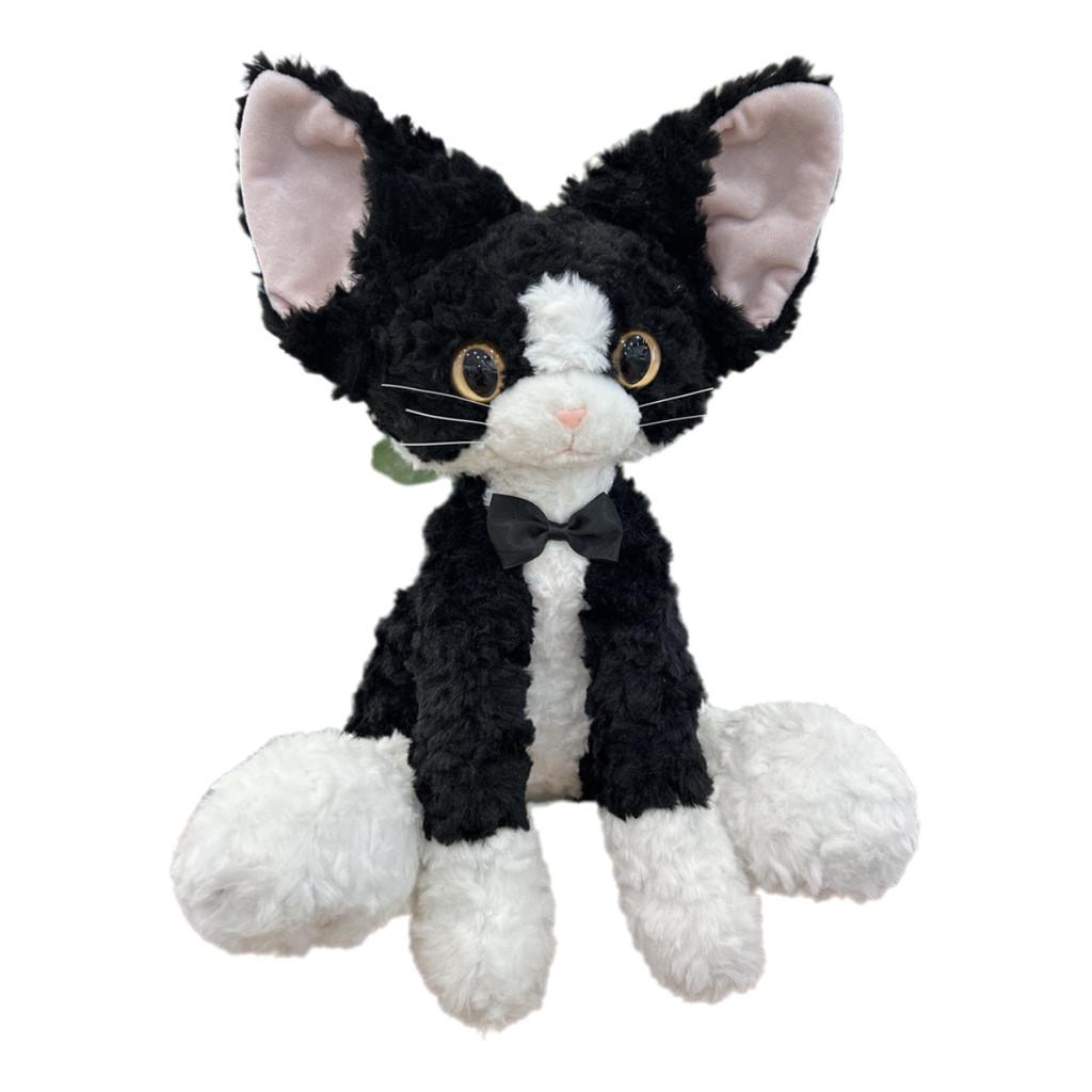 Devon Black Rex Cat Plush Toy Doll Pillows With Various Colored Eyes Girls Gift