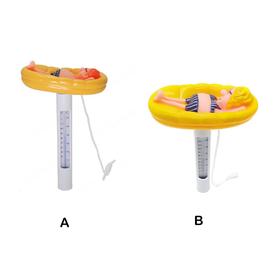 ABS бассейн вода милый мультфильм дрейфующий точный джакузи пруд для рыбы измеритель температуры измеритель