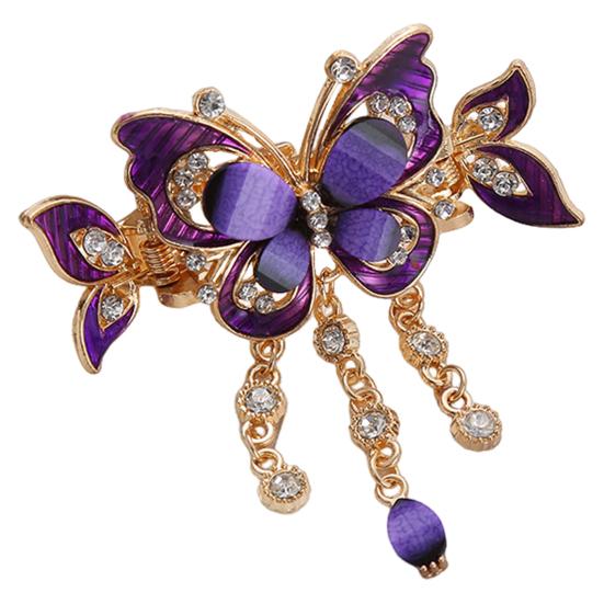 1/3 шт. заколки для волос в виде бабочек со стразами, кисточки для волос в виде бабочки, винтажные заколки-хвосты в стиле бохо, аксессуары для волос для женщин и девочек, принадлежности для укладки