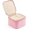 PU Leather Earring Storage Case with Small Pouches Jewelry Packing Bag Simple Jewelry Box  Ring