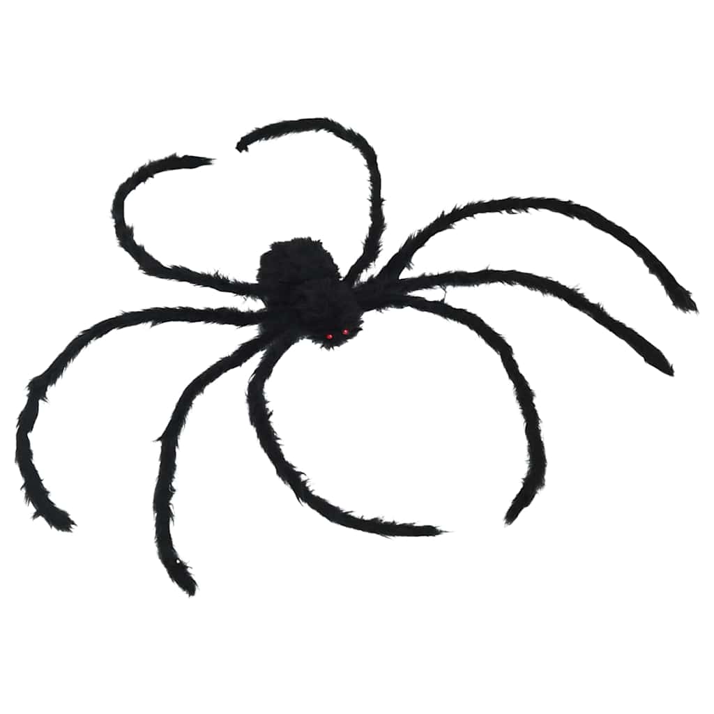 Halloween Spider Decoration with Nets 4 pcs Black and White