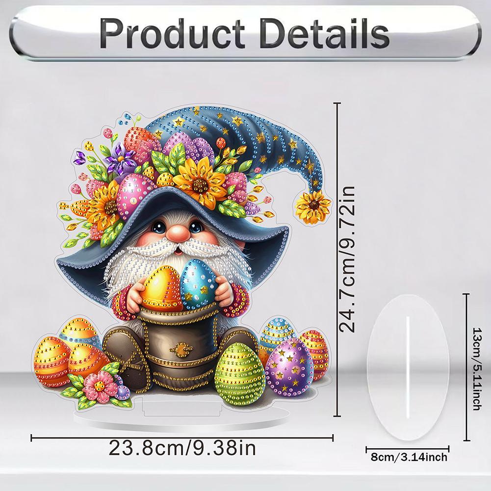 Акриловый Пасхальный Гоблин Алмазная Живопись Настольные Украшения Набор Кошка Ветряная Мельница Кролик Грузовик Алмазная Живопись Настольный Декор