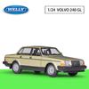 1/24 Scale Welly VOLVO 240GL Alloy Car Model Diecasts Metal Toy Vehicles Car Model High Simulation Collection Childrens Gifts