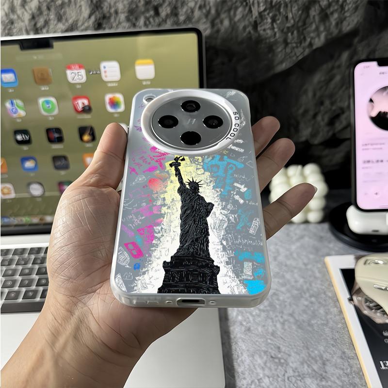 For Oppo Find X9 Pro X8 Pro X7 Ultra Reno 15 Pro 15F 14F 13F A6T Pro “Graffiti Freedom” Micro Frosted Hard Phone Case /Soft Border Shockproof Cover