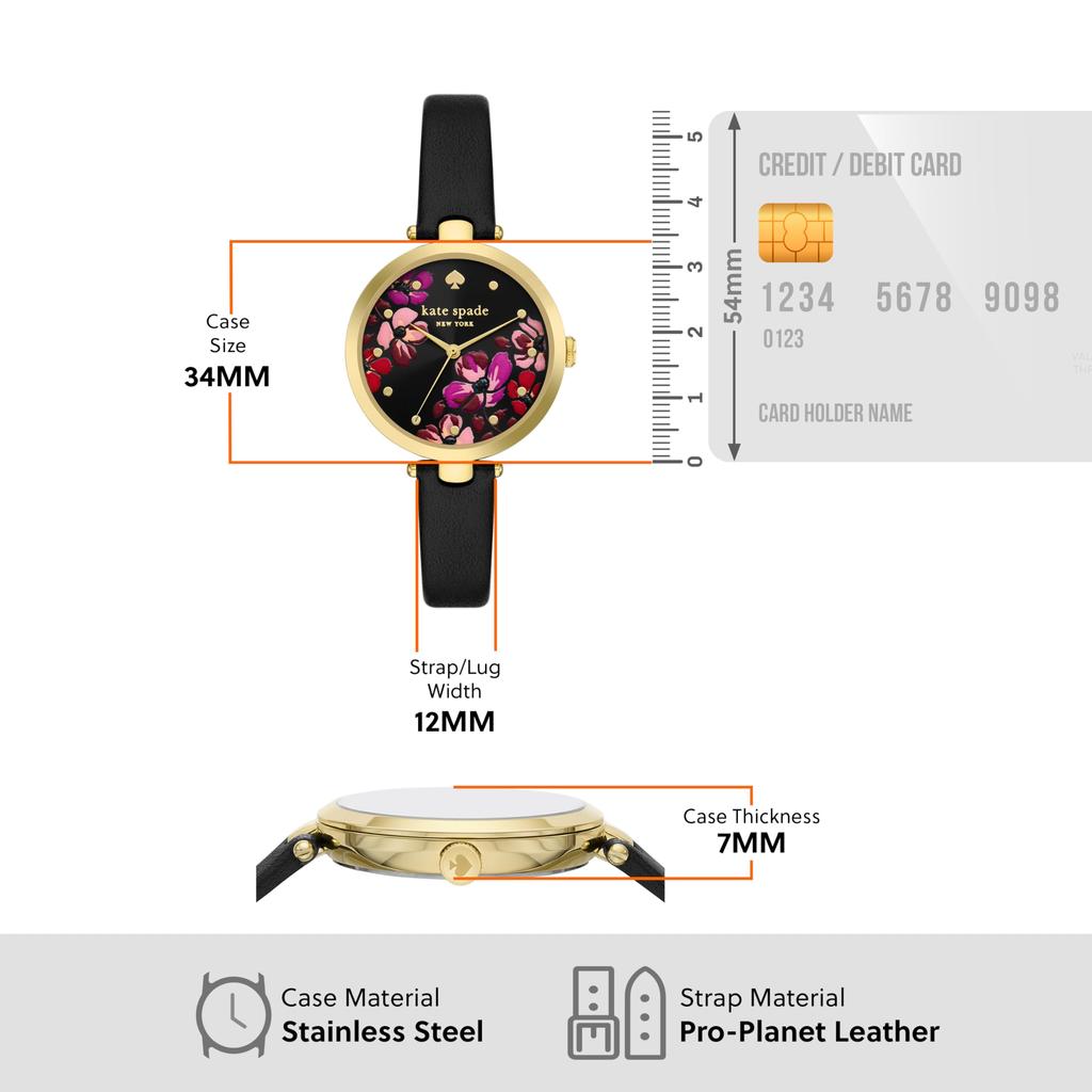 [Kate Spade New York] Часы HOLLAND KSW1843 женские черные