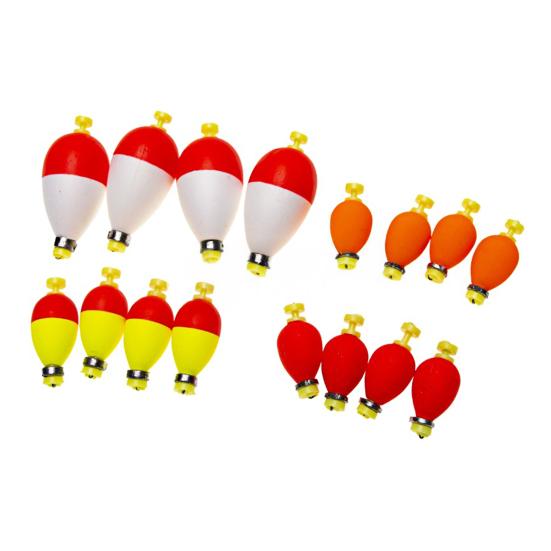 10/16Pcs EPS Foam Long Casting Lightweight Fishing Float with Weights High Visibility Buoyancy Ball