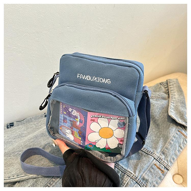 Стильная и простая холщовая сумка 2025 новая уличная тенденция сумка через плечо сумка кроссбоди коровья расцветка маленькая квадратная сумка