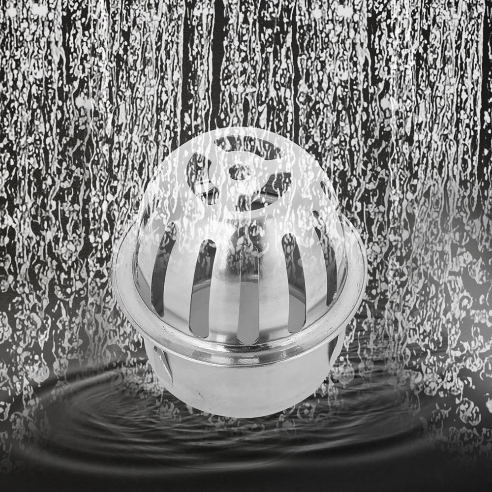 Round Shape Gutter Guard Filter 304 Stainless Steel Drain Cover Downspout Strainer Outdoor