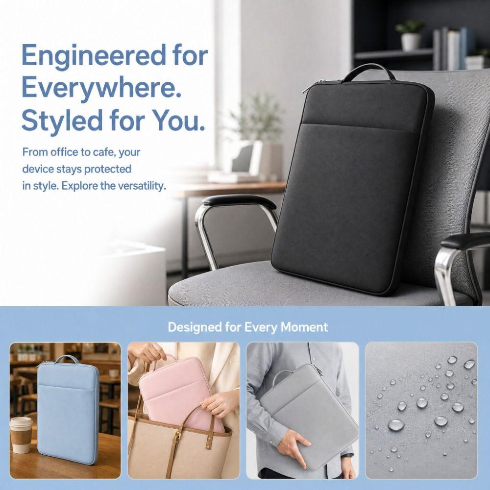 PU Laptop Inner Bag Shockproof Notebook Sleeve Fashion Tablet Bag Sleeve Travel Use