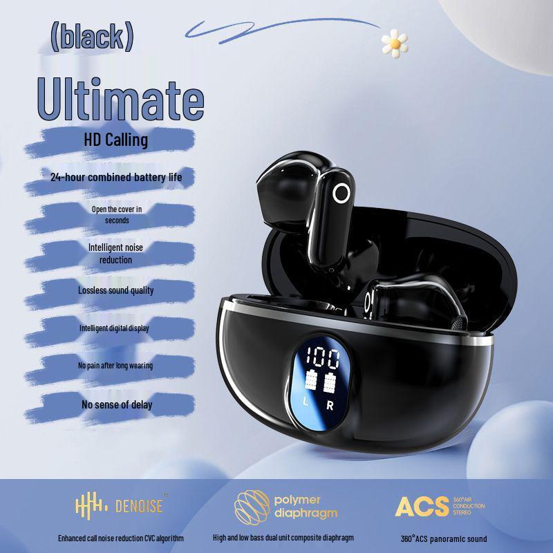 NE-110 TWS True Wireless Bluetooth Earbuds with Digital Display & In-Ear Stereo