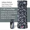 Outdoor Camping Inflatable Sleeping Pad with Pillows Ultralight Folding Air Mattress for Travel Hiking Beach Portable Sleep