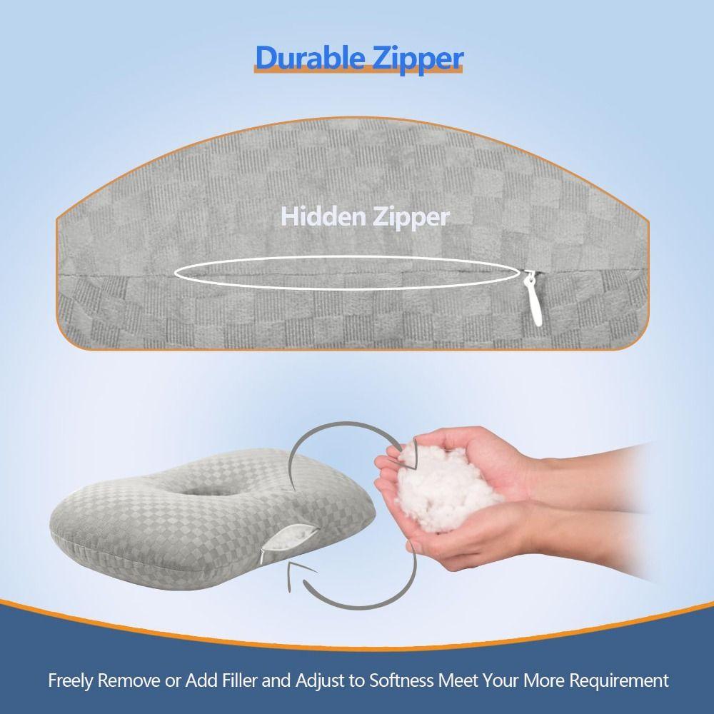 Хлопковый наполнитель Подушка для пирсинга уха Дышащая подушка для серег Аксессуары для спящих на боку