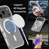 For iPhone 17 Pro Magnetic Case 2.0mm Scratch Resistant TPU+PC Clear Phone Cover