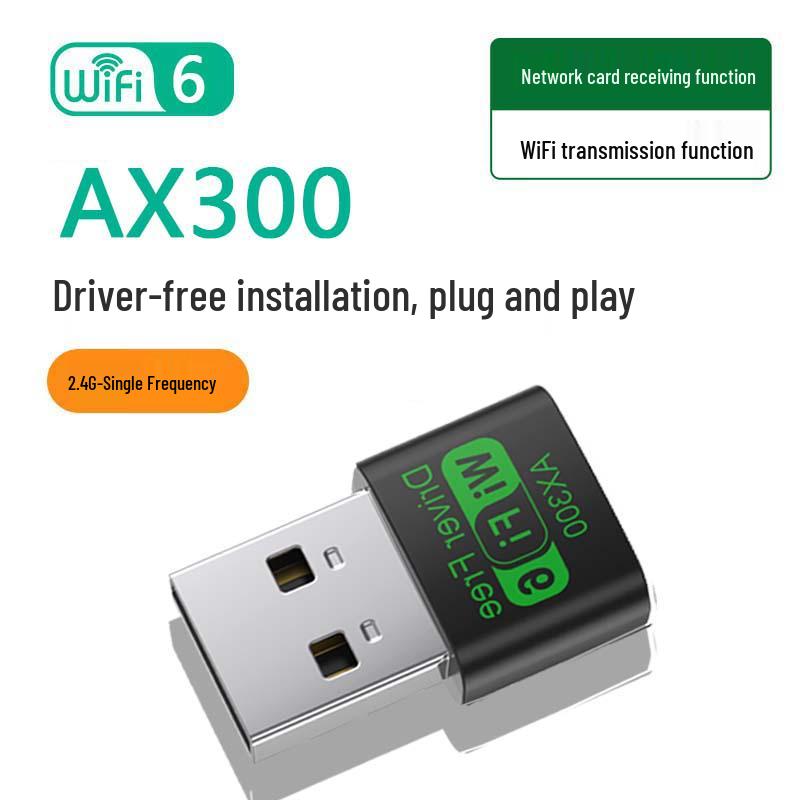 Двухдиапазонная 5G USB беспроводная сетевая карта 1300 Мбит/с, WiFi 6, без драйверов для компьютера