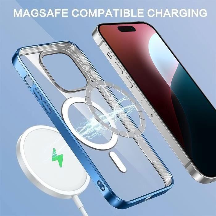 Coque de protection - BOOLING - pour iPhone 16 Plus - Silicone souple - Ultra slim - Anneau magnétique