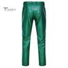 Мужские брюки для ночного клуба с бронзовыми металлическими блестками, прямые брюки, облегающие брюки в стиле хип-хоп, до щиколотки, хиппи, брюки, костюм для вечеринки