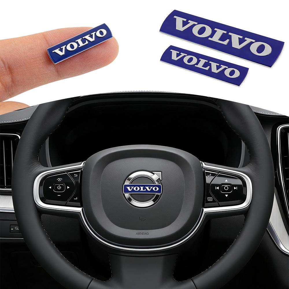For Volvo RDESIGN XC60 XC90 V60 V40 XC40 V50 S60 V70 V90 S90 T6 Car Steering Wheel Center Cover Sticker Badge Decor Accessories