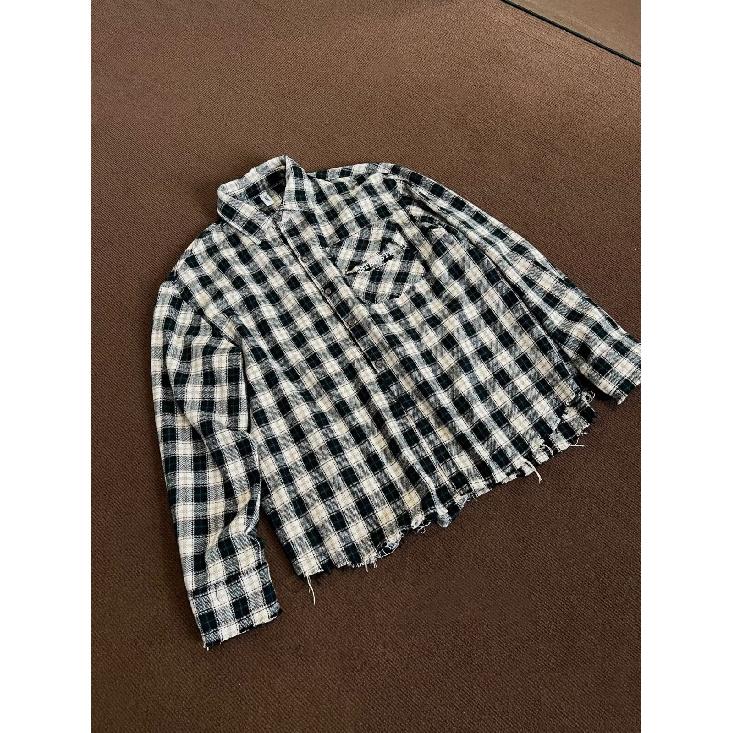 Рубашка с длинным рукавом с буквенным принтом 2024 года в японском стиле в стиле Гонконга, свободная рубашка для мальчиков, летнее модное универсальное повседневное пальто