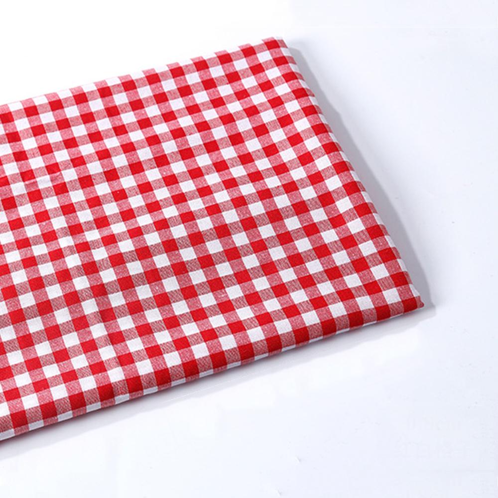 Рождественская клетчатая ткань Клетка Полиэстер Квадраты Наборы Рождественская Буффало для шитья Пэчворк Поделки DIY Праздничное украшение