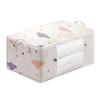 Comforters Storage Bag Nonwoven Fabric Clear Window Reinforced Handle Blanket Clothes Storage Container M 50L