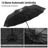 UIDM1 12 Bone Car Logo Automatic Umbrella Folding Windproof Sunshade For BMW G30 G20 M3 M5 E91 E92 E93 E36 E70 X3 X4 X5 X1 E39 F30