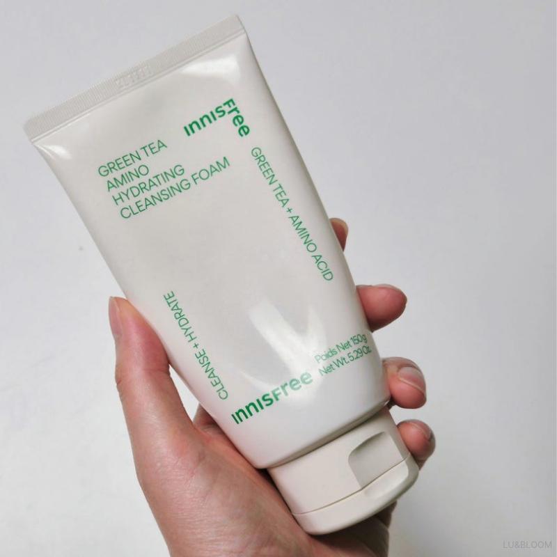 Innisfree New Green Tea Amino Hydrating Cleansing Foam 150g / 250g (+Free gift)