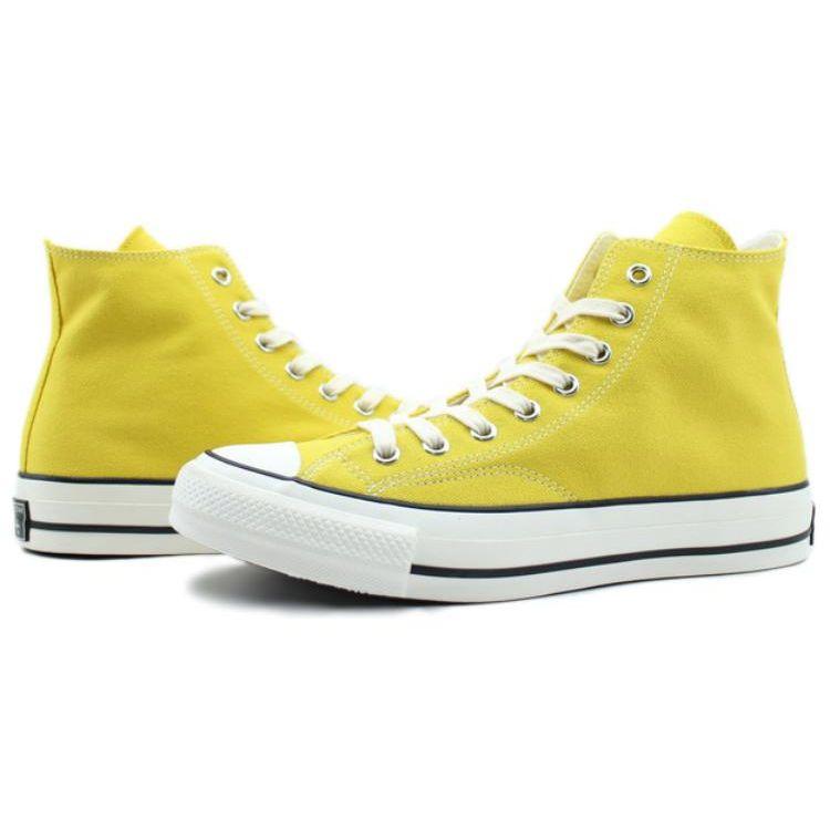 Converse Chuck 70 Удобные Прочные Легкие Высокие парусиновые кеды Унисекс Желтые 1CL573
