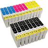 Ink Cartridges - LASER GENETICS CARRON - T1285 - Pack of 20 - Multi-color - Compatible Epson