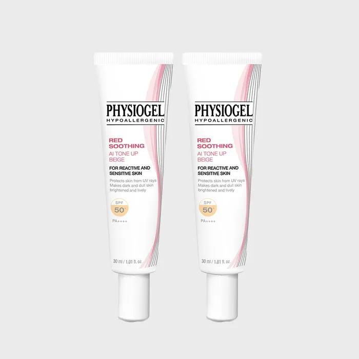 Physiogel Красный успокаивающий AI тонирующий солнцезащитный крем бежевый 30 мл x 2