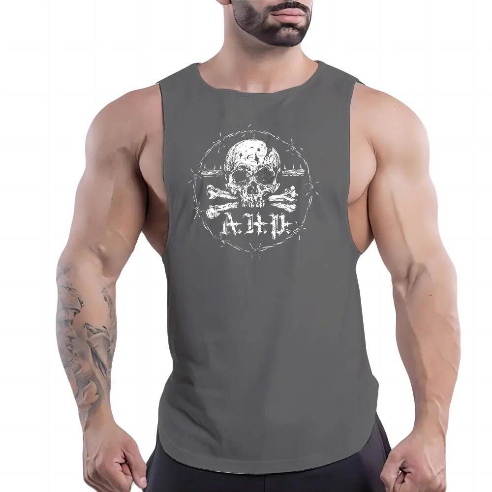 Мужской четырехсезонный повседневный многоцветный жилет без рукавов, повседневная быстросохнущая мужская простая дышащая многоцветная рубашка с героями мультфильмов