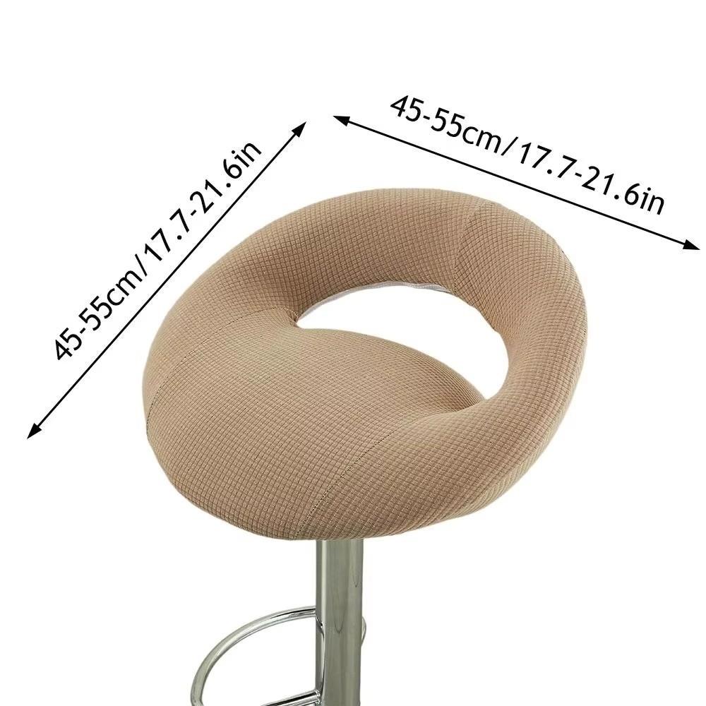 Breathable Bar Stool Covers Hollowed-out Design High-leg Chair Cover Bar Chair Counter Use