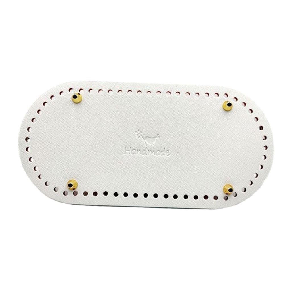 Вязание крючком из искусственной кожи, овальная длинная сумка, формирователь дна, подушка для сумочки, подушка для кошелька, принадлежности для рукоделия