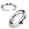 Ball Stretcher Stainless Steel Penis Ring Scrotum Pendant Metal Cock Ring Sex Toys For Men Delay Ejaculation Adjustable Lock