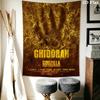 Godzilla Monsters Tapestry Background Cloth Wallmounted Background Cloth Christmas Gift Wall Decoration
